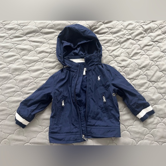 Ralph Lauren Navy Blue Kids Raincoat